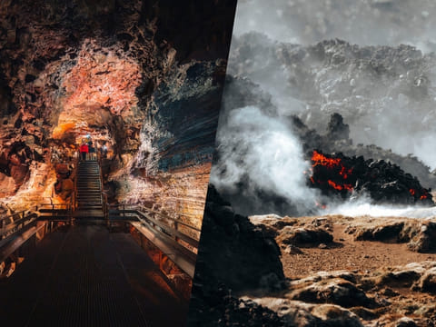 Volcanic Caves and Craters: The Lava Tunnel, Grindavík & Reykjanes Lava Fields Combo Tour