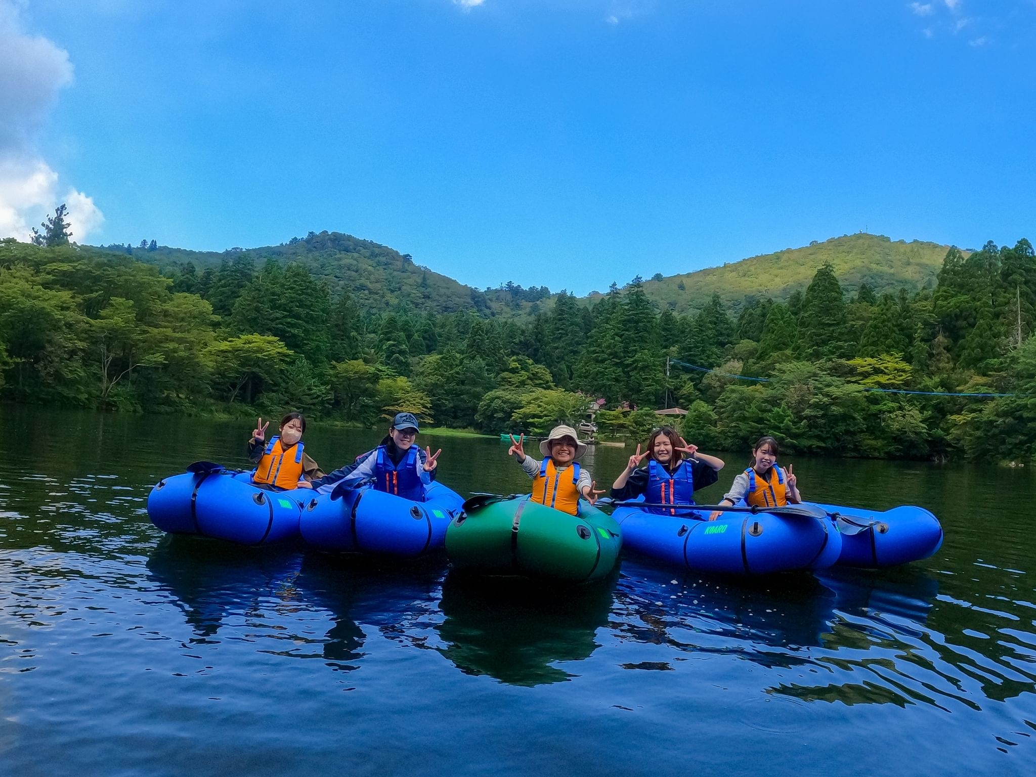 Packraft experience at “Shirakumono Pond”! Embark on a nature adventure!