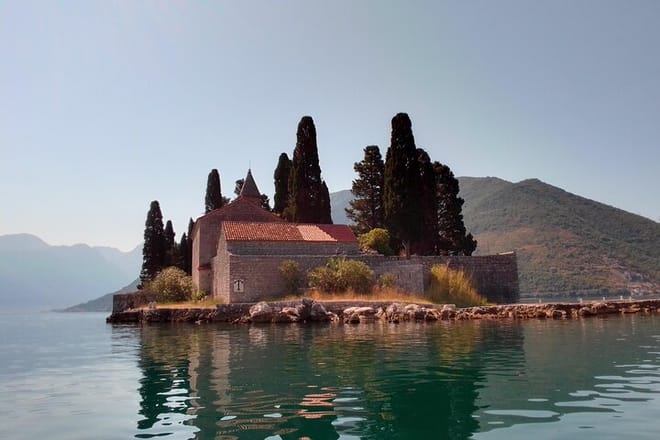 Small island in Kotor bay