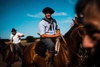 Argentinian gauchos have found a way to live peacefully away from the busy streets of Buenos Aires.