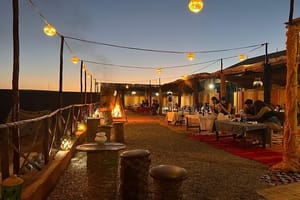 sunset camel ride with dinner show at agafay desert in marrakech