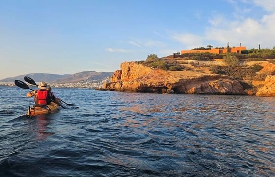 Sunset Sea Kayaking in Athens Riviera
