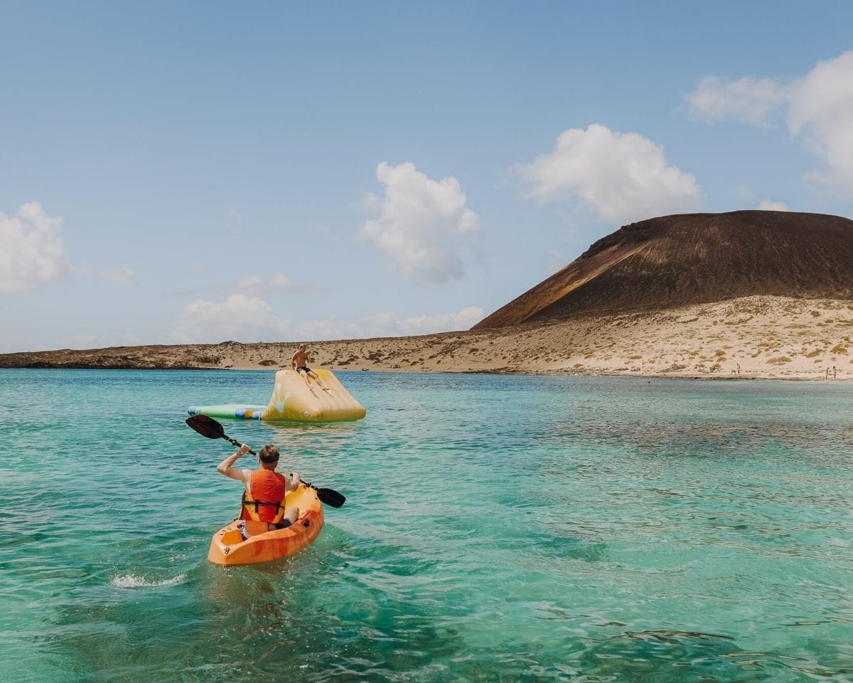 Kayaking at La Graciosa