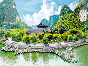 Bai Dinh Trang An Day Trip with Lunch, Boat Trip and Electric Car