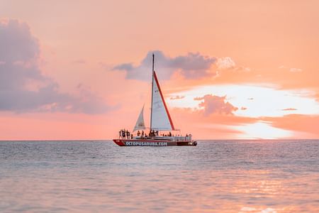 Aruba Sunset Sail: Luxurious Catamaran Experience with Cocktails & Appetizers