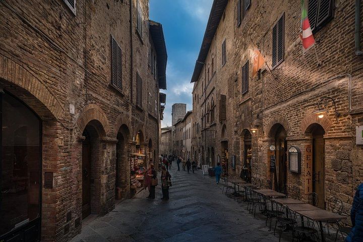 One of San Gimignano's narrow medieval streets