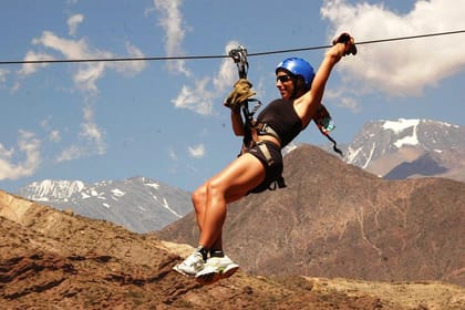 Zipline Adventure from Mendoza in Potrerillos Valley