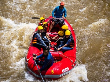 Rafting and ATV Adventure to Monkey Cave and Waterfall in Karon