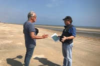 with Paul Walk on Omaha Beach