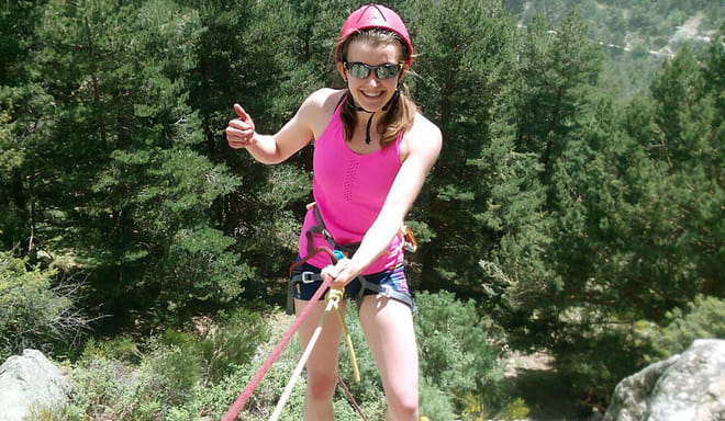 Rappelling in Madrid