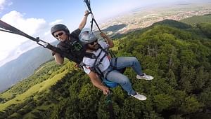 Paragliding over Brasov