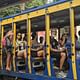 The local tram that will take us to Santa teresa