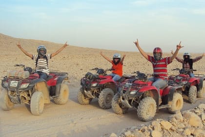 Hurghada Desert Tour by ATV & Dinner and Orientals Show