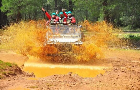 Alanya Super Combo 4-in-1: Rafting, Jeep Safari, Buggy & Zipline