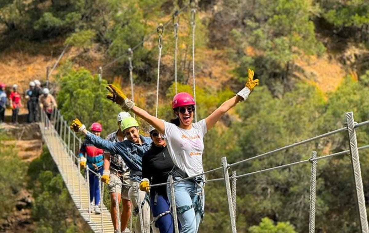 Half-Day Zipline Experience out of Marrakech City in the Atlas Mountains