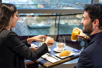 Eiffel Tower Visit, Lunch on the Tower & Paris Seine River Cruise