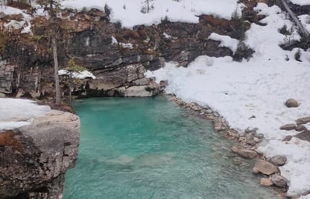 Lake Louise, Marble Canyon Icewalk and Banff Town from Canmore