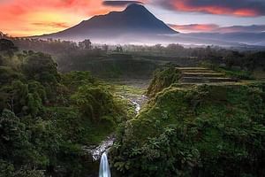 Selogriyo Temple and Trekking Java Rice Terraces, hidden waterfall -Nature Java 