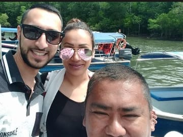 Mr irfaz from australia on a mangroove tour