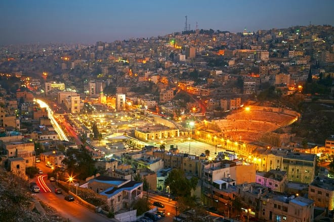 View point of Amman Citadel