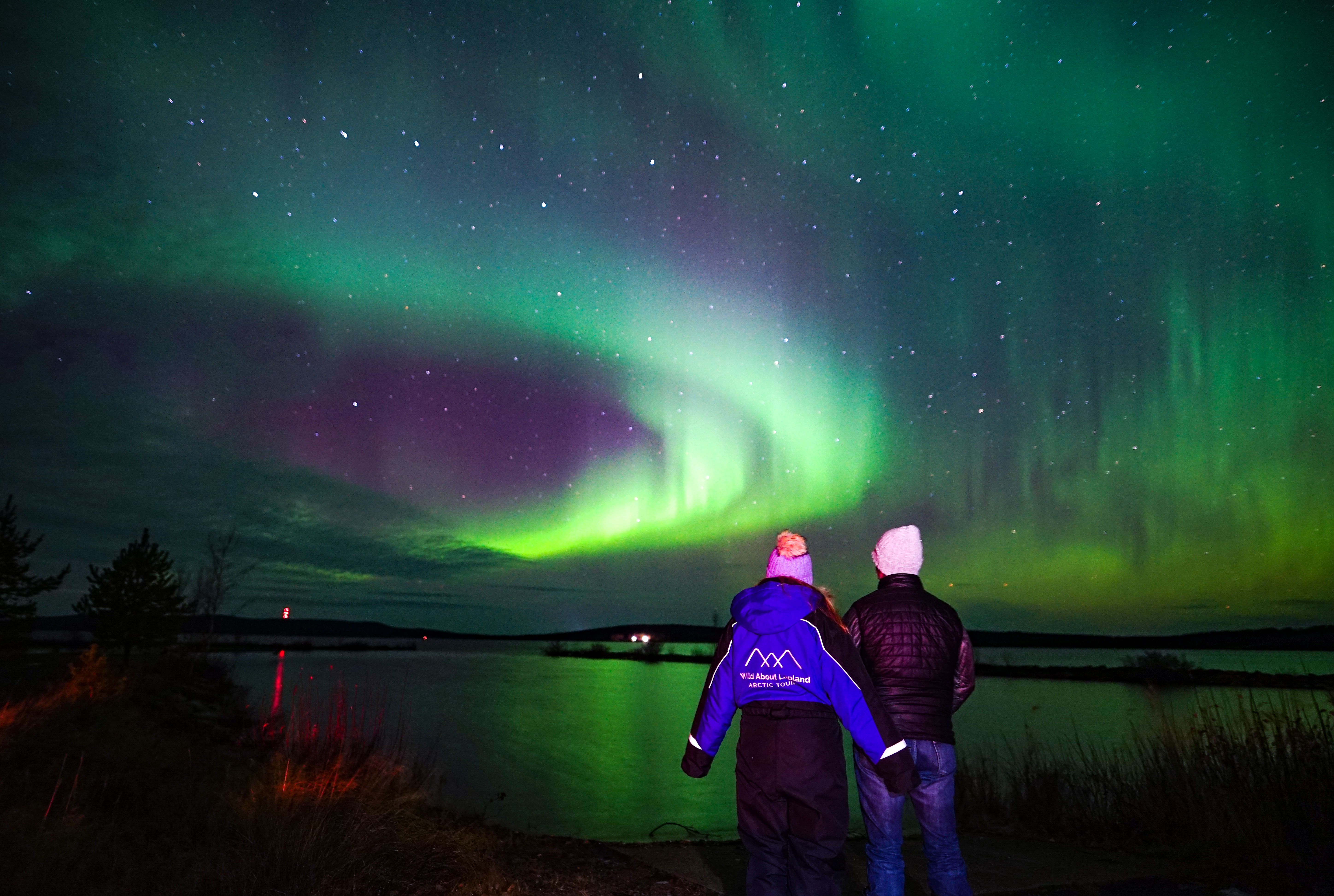 Enjoying the breathtaking show