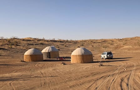 Evening Adventure Tour at the Darvaza Crater in Turkmenistan