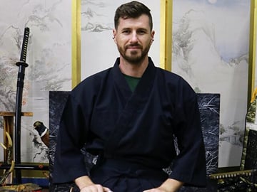Trial slashing in Bushido with Samurai Sword real sharpnes