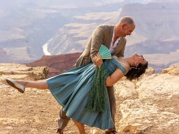 Private Flying Dress Photoshoot at Grand Canyon Village