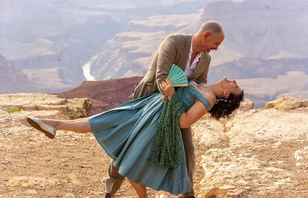 Private Flying Dress Photoshoot at Grand Canyon Village