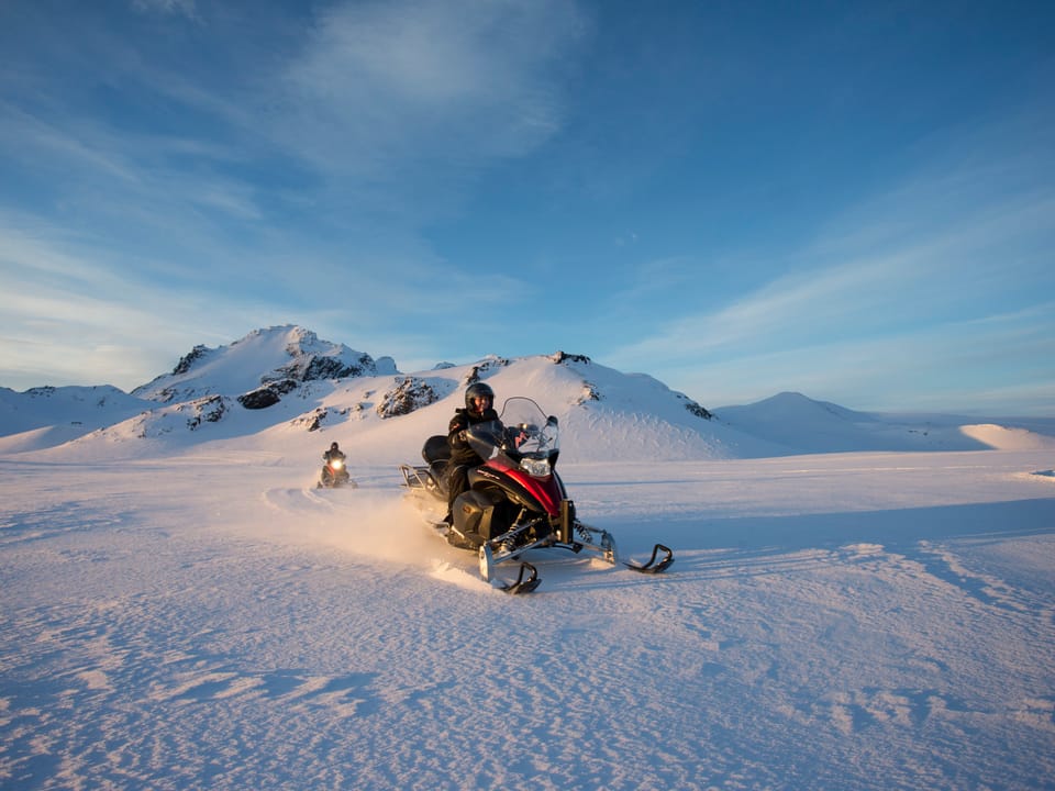 Hot Spring and Cool Glacier - Snowmobile and Secret Lagoon — Mountaineers of Iceland