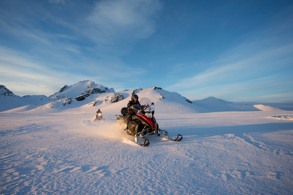 Snowmobiling tour Langjökull
