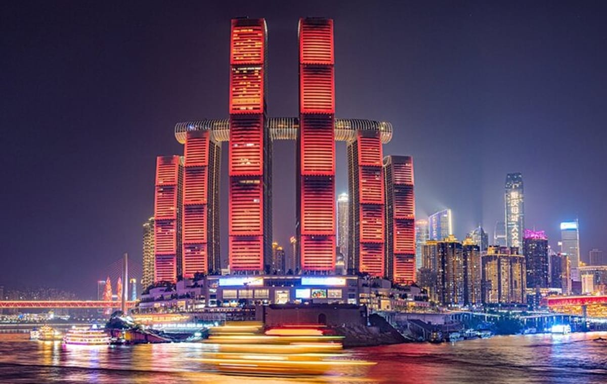 Chongqing Two Rivers Night Tour and Ciqikou Tour
