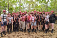 Jomblang cave big group