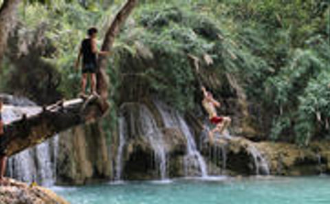 Pak Ou Caves and Kuang Si Fall Day Tour