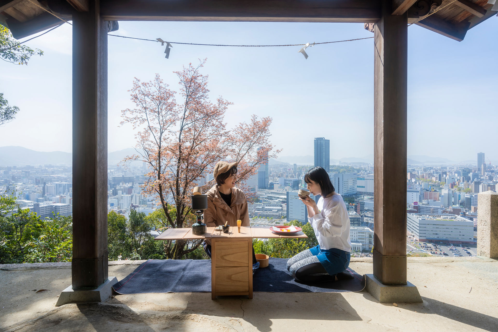 Eco-Hiking with Bento Breakfast & Open‐air Tea Ceremony in Hiroshima