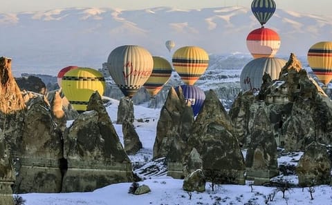 Hot Air Balloon Ride Over Göreme with Champagne Toast