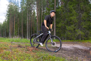 Guided Porsche eBike Tour in Rovaniemi