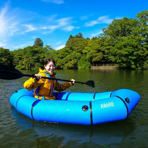 Packraft experience at “Shirakumono Pond”! Embark on a nature adventure!