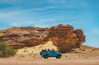 Fancy Tour of Hegra in a Vintage Land Rover 1