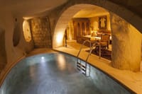 Cave room with inside pool