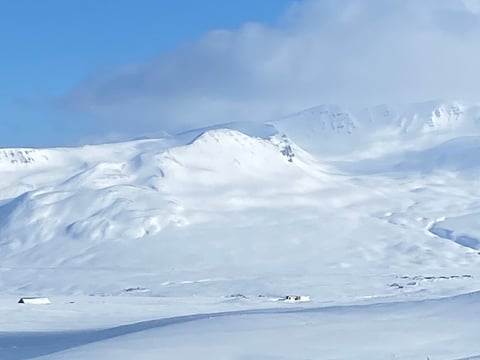 Snowshoeing and Flotation in Fljótin