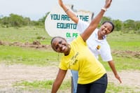 At the equator.