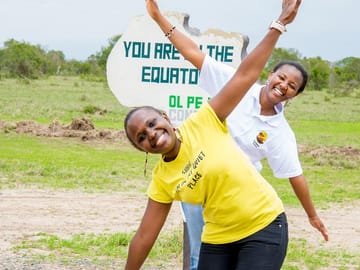 At the equator.
