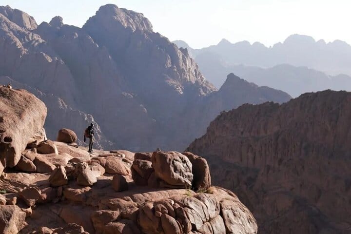 St Catherine’s Monastery and the Summit of Mount Sinai from Sharm