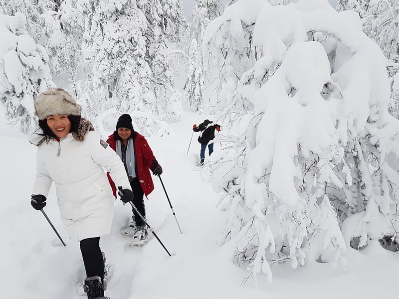 Snowshoeing in Pyha-Luosto Nationalpark Lapland Kairankutsu
