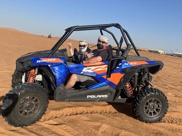 Dubai Desert Dune Buggy Adventure with Camel Ride Hotel Transfers