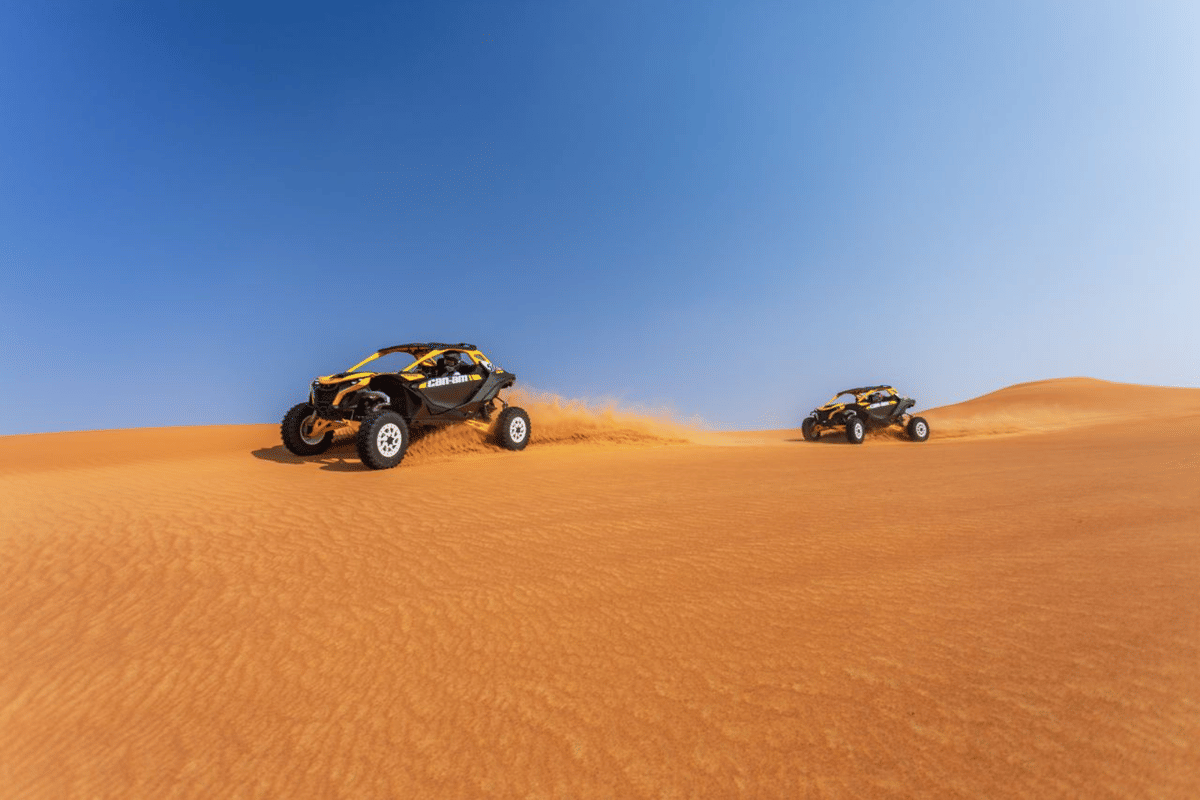 Big Red Desert Buggy Tour 2 Hours with Camel Ride & Sandboarding