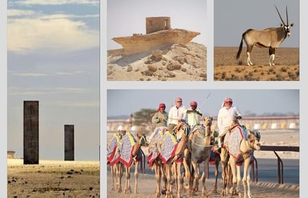 Cultural Tour of Richard Serra Sculpture and Mushroom Rock in Doha