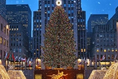 NYC Holiday Magic: Ferry, Markets & Rockettes Spectacular