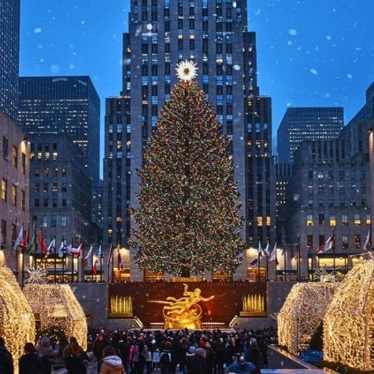 NYC Holiday Magic: Ferry, Markets & Rockettes Spectacular